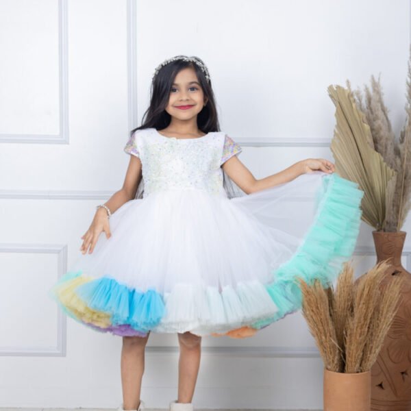 Rainbow Whispers Ballet Dress: A Burst of Color and Joy